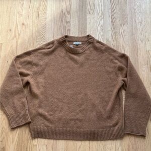 American Eagle Outfitters Women’s Tan Crewneck Sweater